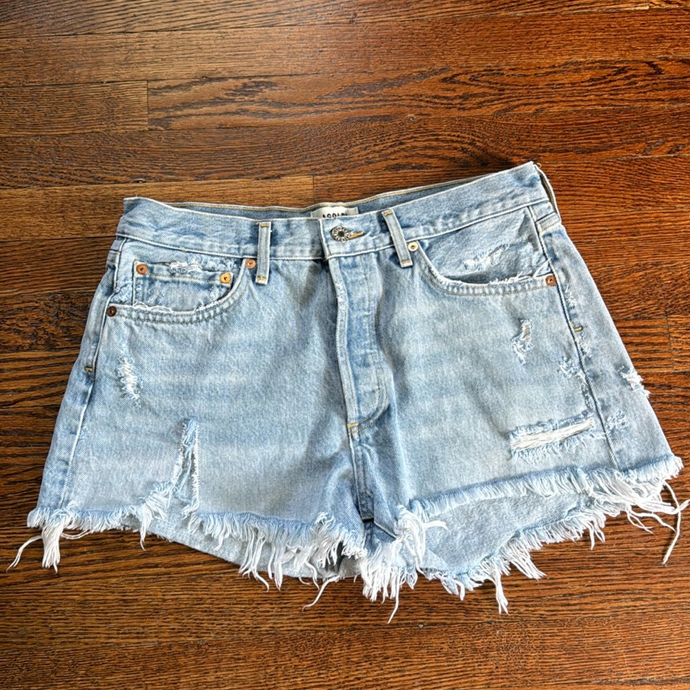 Agolde Parker Vintage Loose Fit Cutoff Shorts size 28